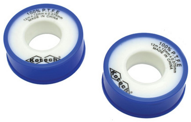 테프론테이프 2P 배관 틈새 나사씰 보조 테이프, 테프론테이프2P, 1개