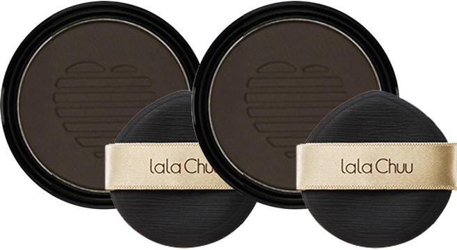 (1+1) 라라츄 헤어쿠션 마스터 리필(다크브라운)무료배송, 다크브라운, 2개