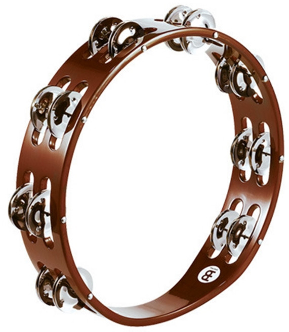 [MEINL] 마이널 더블 10인치 탬버린 African Brown MCP TA2AB, 1개