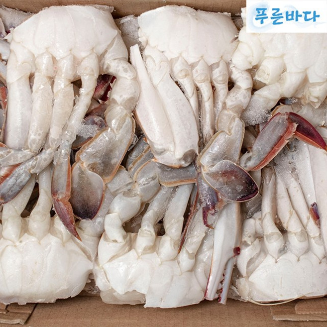 살이 꽉찬 냉동 손질 절단꽃게 450g 3L 2L L M S 육수 게장 업소용 난통꽃게, 절단꽃게 S 450g, 1개