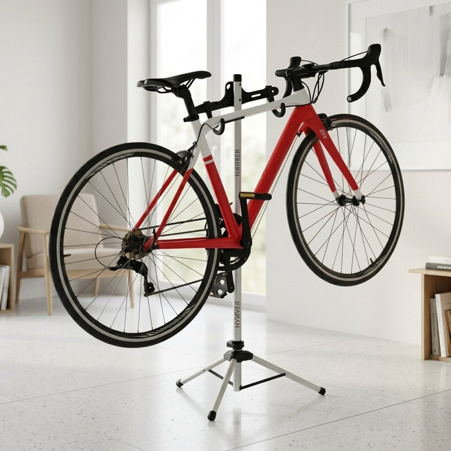 하네르 자전거수직거치대 정비대 실내 보관소 받침대 걸이, 1개