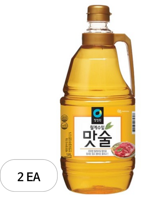 청정원 월계수잎 맛술, 1.8L, 2개