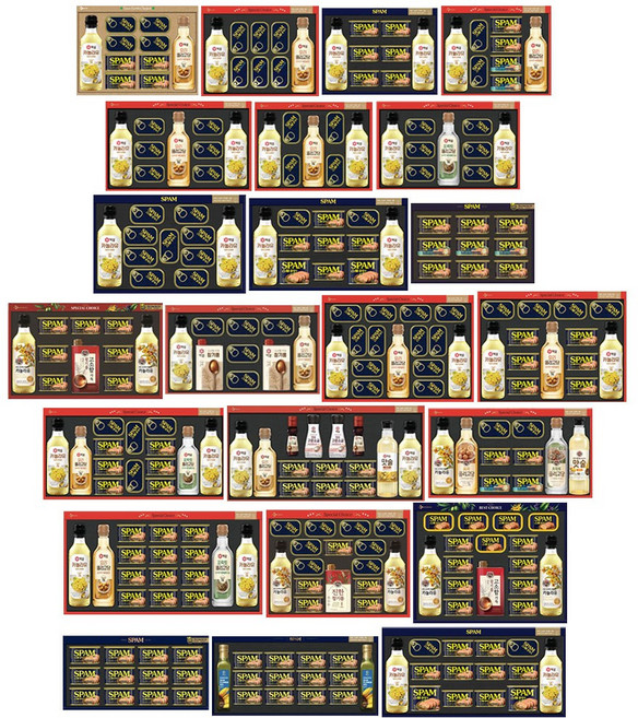 [CJ] 스팸선물세트 + 선물용가방 포함/추석 스팸 선물 세트/한가위선물, 1세트, 스팸 복합K호