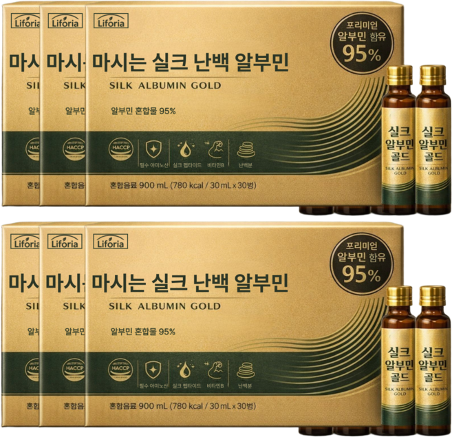 리포리아 마시는 실크 난백 알부민 식약청인증받은상품 [6개 구매 시 리포좀 알부민 킹 스틱 증정], 6박스, 30회분