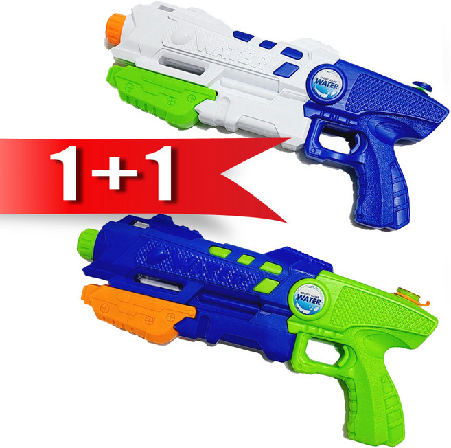 토이랄라 (1+1) 슈퍼슈터물총 NO.1032 워터건 해수욕장 여름 물놀이 캠핑 야외 장난감
