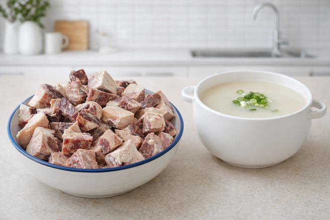 국물이 잘 우러나는 소 반골 1kg (소 잡뼈) 호주산 곡물등급, 1개