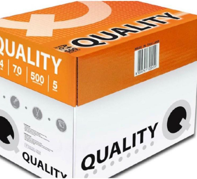 QUALITY 影印紙 A4 辦公室用紙, 1箱