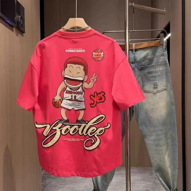 오버핏 반팔 티셔츠 남녀티셔츠 슬램덩크 기능성티셔츠 W-116 JoYouth