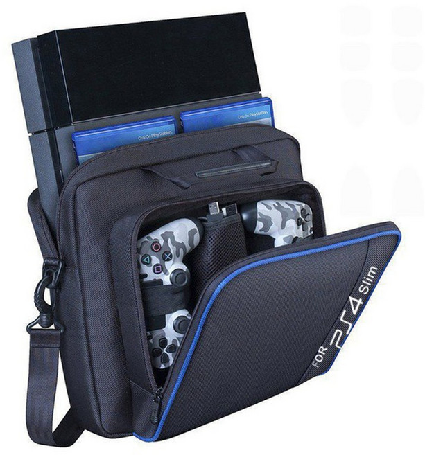 PS4 시스템 가방 캔버스 캐리 백 케이스 플레이스테이션 4 콘솔용 보호 숄더 여행 보관, 2-PS4 슬림용, 1개, 04 For PS4 Slim