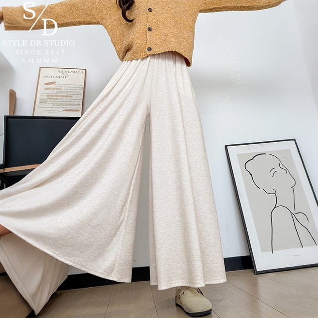 스타일닥터 여성 와이드팬츠 패션 치마바지 A라인 미디스커트 하이웨이스트 롱스커트 캐주얼 바지이자 스커트이다