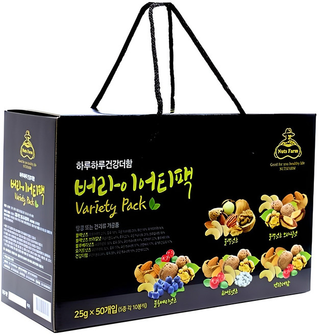 넛츠팜 하루하루 건강더함 버라이어티팩 견과세트 1.25kg, 1세트