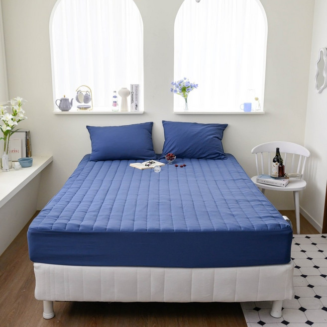 슬리안 누빔 국산 먼지없는 알러지케어 워싱 침대 매트리스 커버 시트