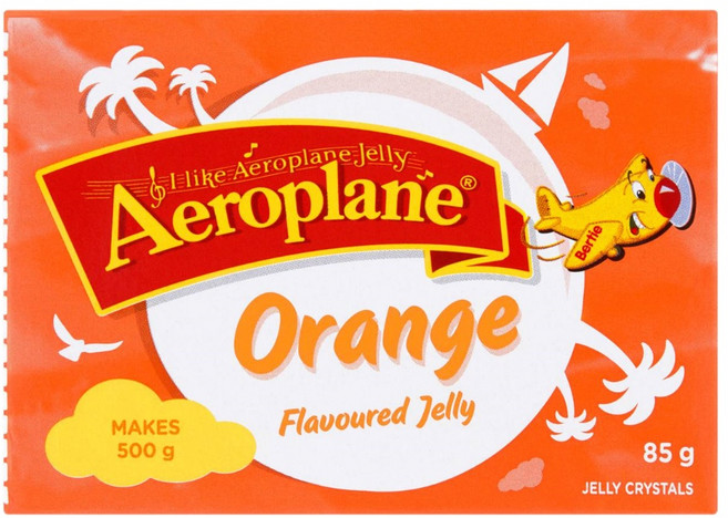 호주 에어로플레인 오렌지맛 젤리 믹스 파우더 85g Aeroplane Orange Jelly, 1개