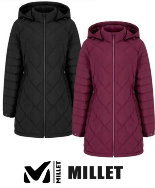 밀레 여성 튜브 중기장 덕다운 패딩점퍼 패딩자켓 여자패딩 여성패딩 다운패딩 다운점퍼 오리털 패딩 (후드 탈부착 가능)