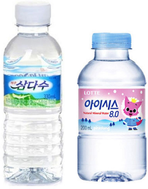 제주 삼다수 330ml 20개 + 롯데 아이시스 200ml 20개, 40개