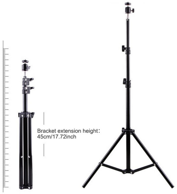 SALANGE 빔프로젝터 삼각대 기본형 휴대용 스크린 빔 거치대, 블랙