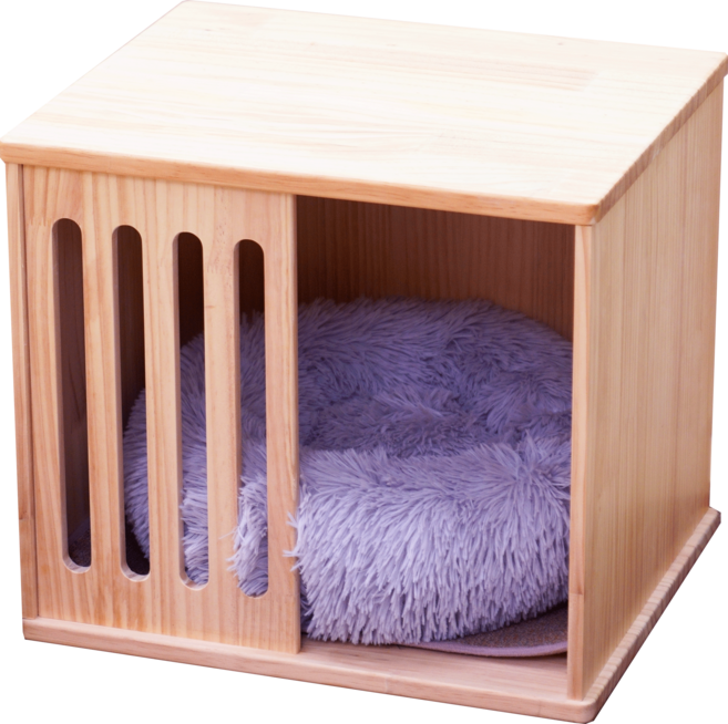 더따슴 국내제작 고급 원목 고양이 강아지 집 DIY 큐브형 펫 하우스 숨숨집, 1개