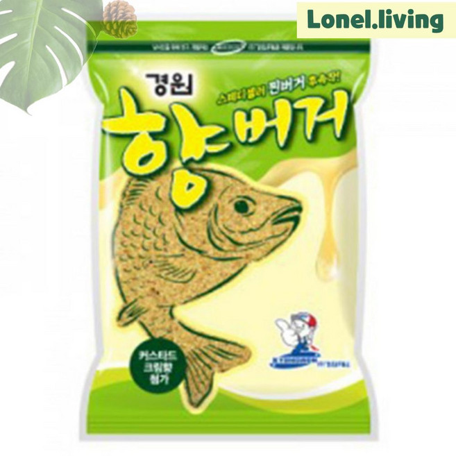 제니앤굿즈 떡밥 집어제 경원 향버거 보리 커스타드 찐버거 1봉 붕어 대물 집어 낚시