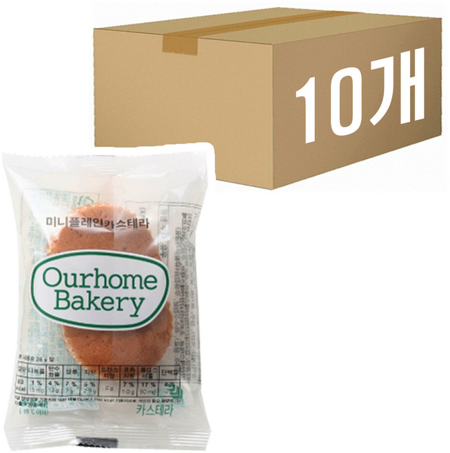 아워홈 아워키즈 미니 플레인 카스텔라, 10개, 26g