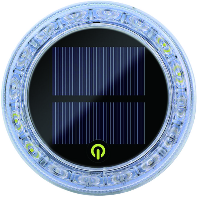 太陽能爆閃燈 led 車用 【10顆強力磁鐵】, 1個, 七彩