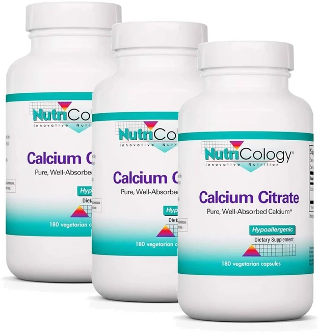 뉴트리콜로지 칼슘 시트레이트 Nutricology Calcium Citrate, 3개, 180정 - 쿠팡