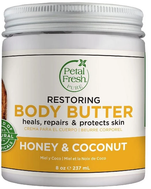 페탈프레쉬 퓨어 허니 & 코코넛 리스토링 바디버터, 1개, 237ml - 쿠팡