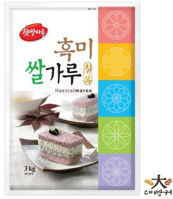 햇쌀마루 칠복 흑미쌀가루 3KG 국산100%, 1개