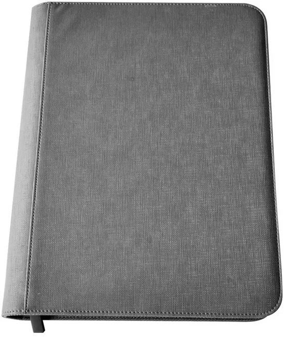 새로운 트렌드 탑로더 바인더 160개의 수납 가능 4포켓 앨범 3x4'' 사이드 로드 트레이딩 카드용 MTG/TCG, 01 grey