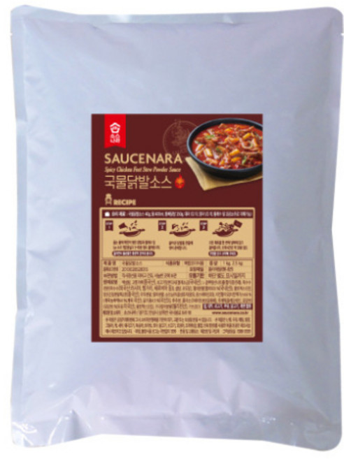 소스나라 국물닭발소스 1kg 여행용 캠핑용 요리용 행사용 맛집소스, 1개