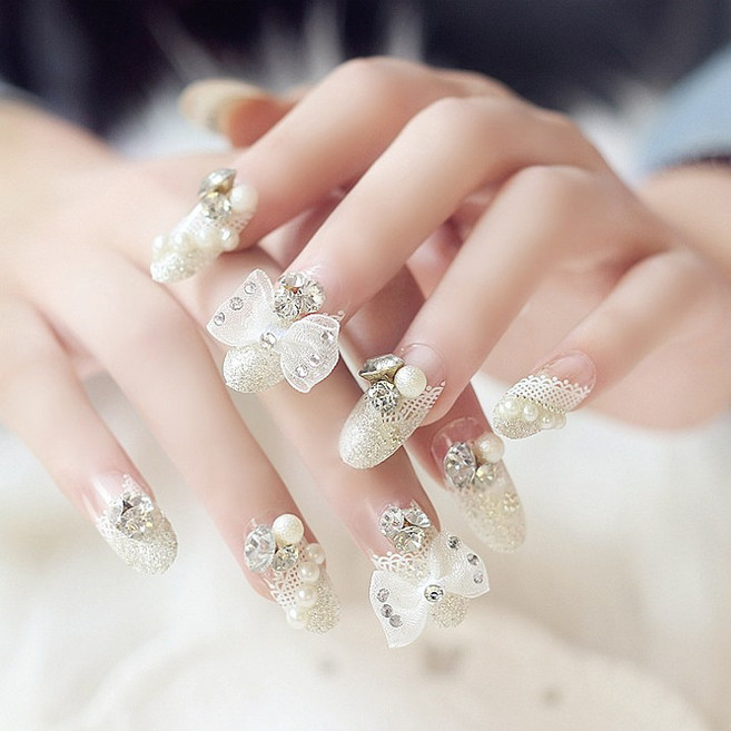 웨딩시리즈 인조 네일 세트 SM93, 나빌레라, 1개