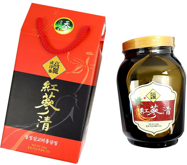 고려홍삼청 정품, 2.4kg, 2개