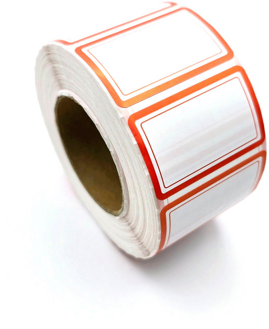 대용량 견출지 롤스티커 1000매 라벨스티커 사무용 문구, red2칸, 1개