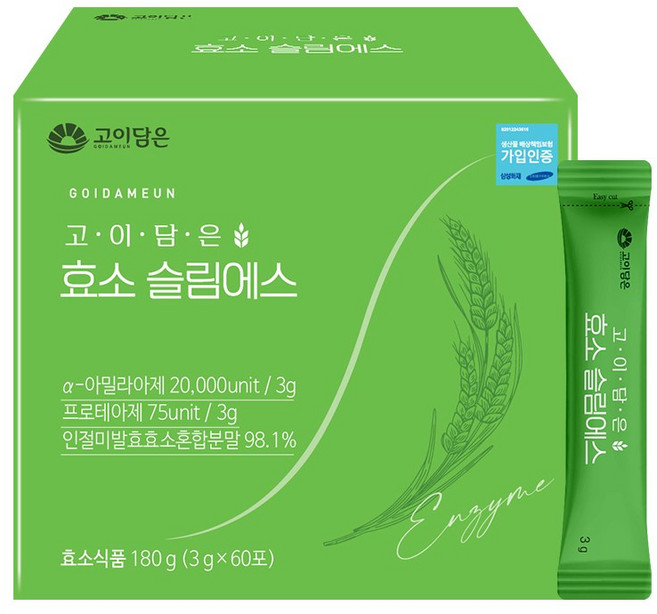 고이담은 효소 슬림에스 3g, 180g, 5박스