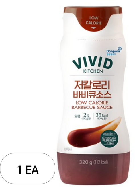 비비드키친 저칼로리 바비큐소스, 320g, 1개