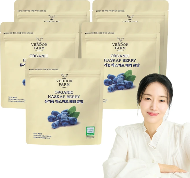 주영엔에스 유기농 하스카프 베리 분말 100%, 30g, 5개 - 쿠팡