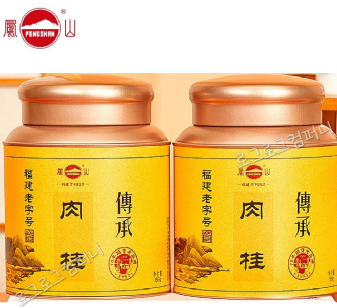 봉산 1급 육계 우롱차 복건 계피향 중화 순향 구량차 산차 1+1 총300g, 2개, 1개입, 150g