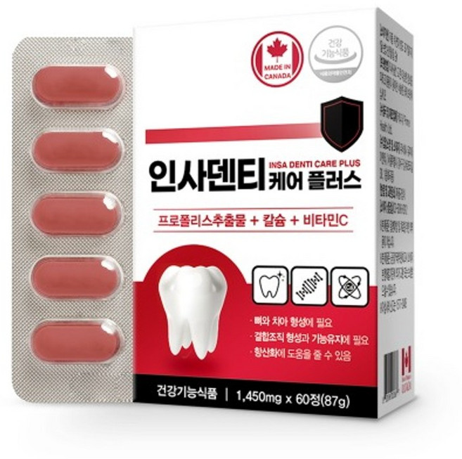 네이처그랜드 인사덴티 케어 플러스 1450mg, 1개, 60정