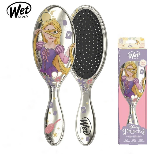 웻브러쉬 디즈니 프린세스 키티 겨울왕국 오리지널 디탱글러 WET BRUSH DISNEY PRINCESS KITTY FROZEN ORIGINAL DETANGLER, 라푼젤, 1개 - 쿠팡