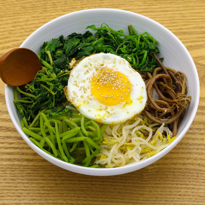 국내산 비빔밥 나물 4종 세트 봄 산채 나물 모듬 비빔밥용 랜덤발송, 1세트, 200g