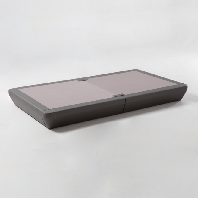 호텔 침대 평상형 무헤드 침대프레임 신혼 부부 파운데이션, 다크그레이