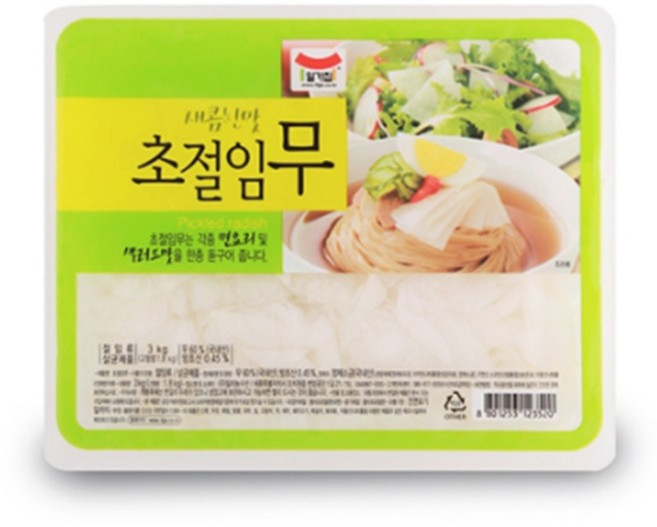 일가집 초절임무(냉면무절임) 3kg 1box, 8개