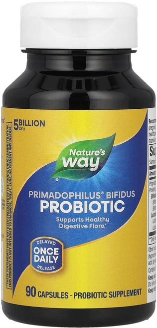 네이처스 웨이 Nature's Way Primadophilus® 비피더스 프로바이오틱 50억CFU 캡슐 90정124589원산지:기타, 1개 - 쿠팡