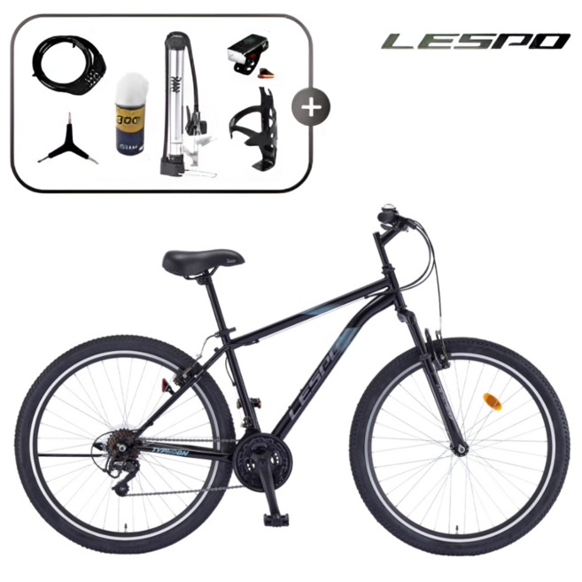 2025 삼천리 레스포 27.5 태풍SF 유사 MTB 조립자전거 99%조립, 블랙, 1개, 170cm