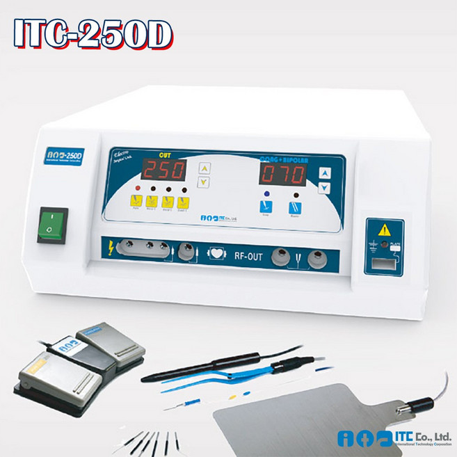 ITC 국내생산 의료용 전기수술기 보비 ITC-250D 고주파 바이폴라 전기소작기, 1개
