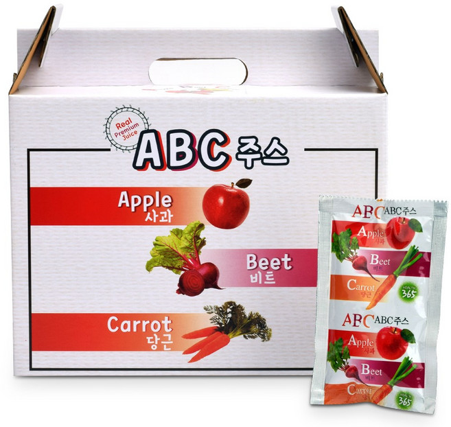 대원건강푸드 국내산 100% 사과비트당근 ABC주스, 100개, 100ml