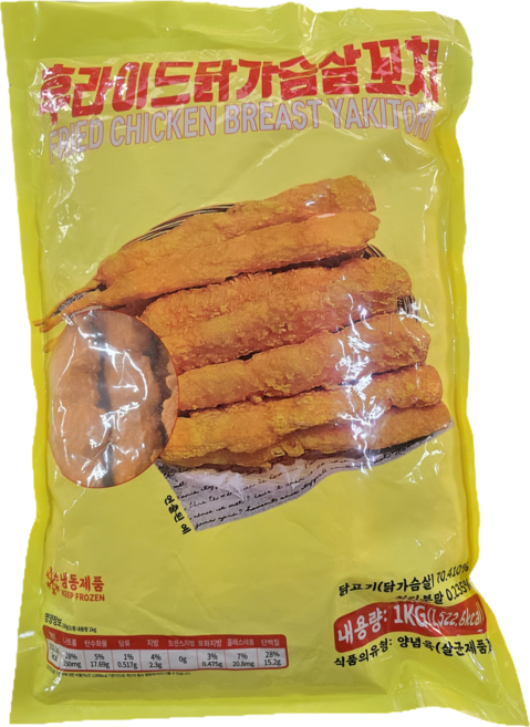 화영푸드 후라이드 닭가슴살 꼬치 휴게소 업소용 간식용, 5개, 1kg