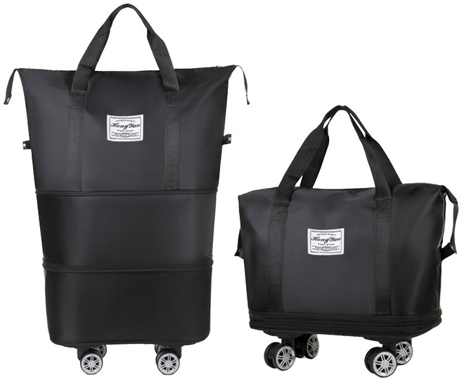 아모란나 여행가방 바퀴 탈부착 3단 확장 폴딩백 접이식 보스턴백 대형