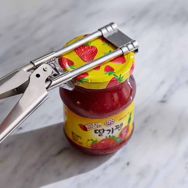 밀로뉴 강력 스텐 만능 병따개 뚜껑 오프너, 1개, 메탈실버