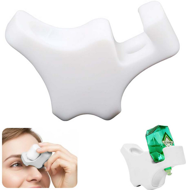 루베이 안약 점안 보조기 안정적인 받침 정확한 위치 결정 일상/눈보호/어르신, 흰색, 1개