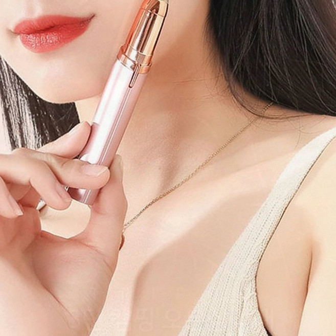 전동 방식 눈썹 라인 정리 미용 기기, 1개, 로즈핑크
